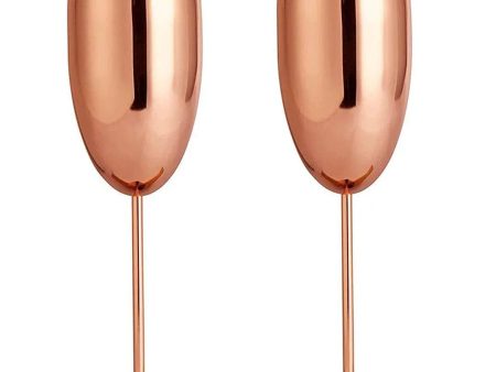 VonShef Beautify Copper Champagne Flutes For Sale