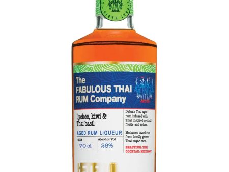 The Fabulous Thai Rum Company Lychee, Kiwi & Thai Basil Rum Liqueur, 70 cl Online Sale