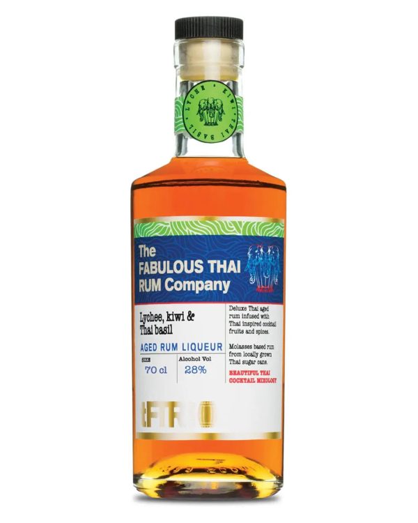 The Fabulous Thai Rum Company Lychee, Kiwi & Thai Basil Rum Liqueur, 70 cl Online Sale