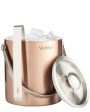 VonShef 2L Copper Ice Bucket with Tongs Supply