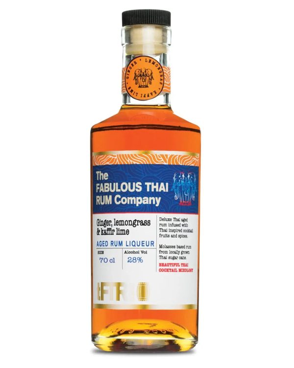 The Fabulous Thai Rum Company Ginger, Lemongrass & Makrut Lime Rum Liqueur, 70 cl For Cheap