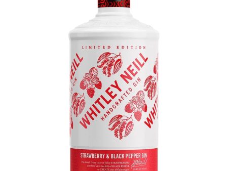 Whitley Neill Limited Edition Strawberry & Black Pepper Gin, 70 cl Online Sale