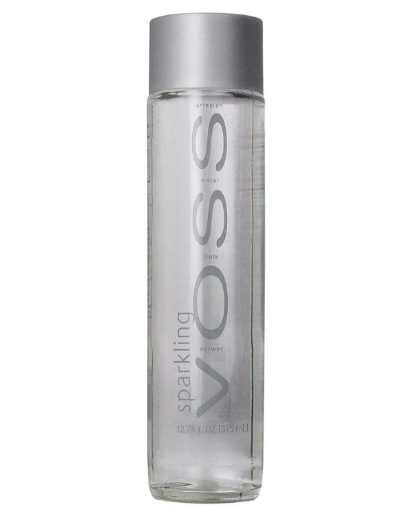 Voss Sparkling Water Glass Bottle, 375 ml Fashion