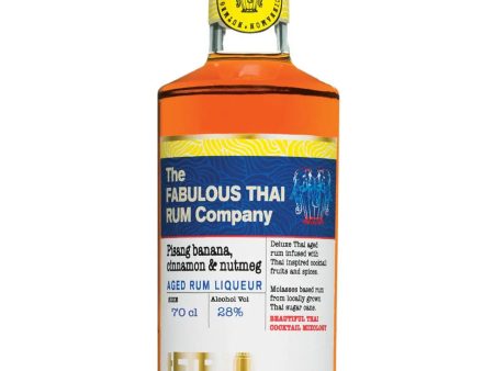 The Fabulous Thai Rum Company Pisang Banana, Cinnamon & Nutmeg Rum Liqueur, 70 cl Online Hot Sale