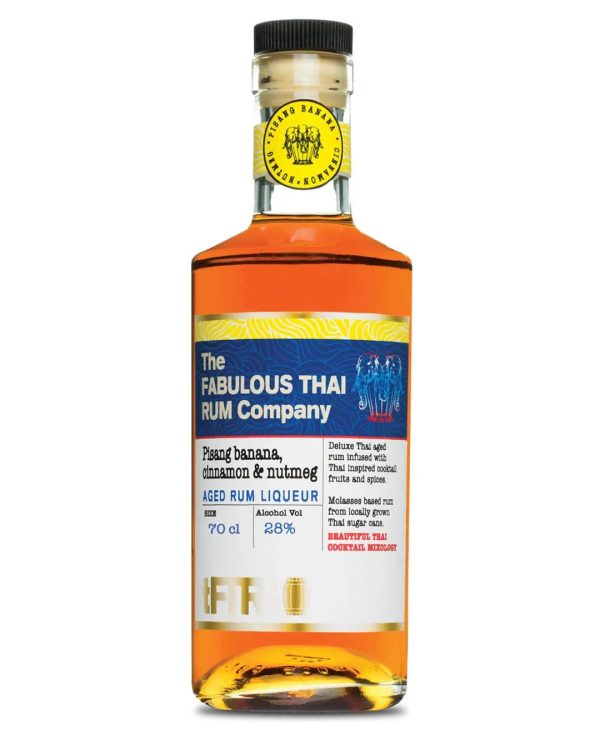 The Fabulous Thai Rum Company Pisang Banana, Cinnamon & Nutmeg Rum Liqueur, 70 cl Online Hot Sale