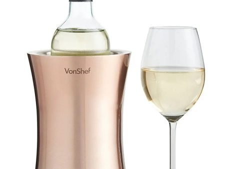 VonShef Copper Wine Cooler on Sale