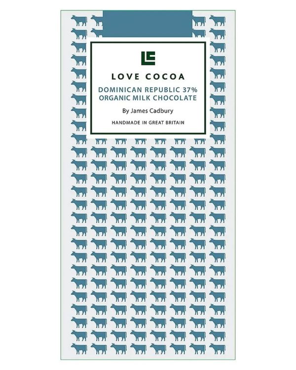 Love Cocoa Dominican Republique 37% Organic Milk Chocolate Bar, 80 g Sale