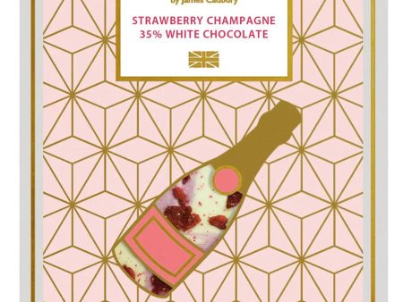 Love Cocoa Strawberry Champagne 35% White Chocolate Bar, 80 g Sale