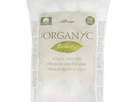 Organyc Cotton Balls - 100 Percent Organic Cotton - Beauty - 100 Count Online