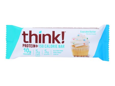 Thinkthin Protein And Fiber Bars - Case Of 10 - 1.41 Oz Supply