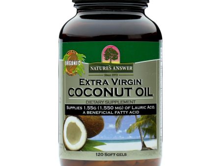 Nature s Answer - Extra Virgin Coconut Oil - 120 Softgels Cheap