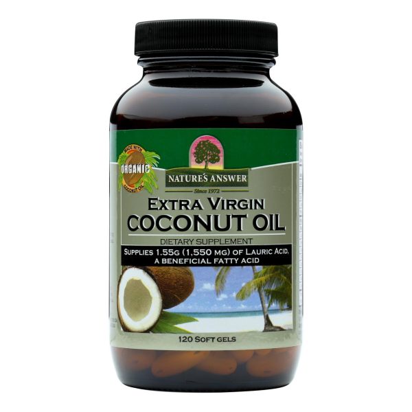 Nature s Answer - Extra Virgin Coconut Oil - 120 Softgels Cheap