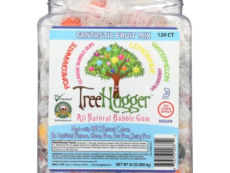 Treehugger Natural Bubble Gum Fantastic Fruit Mix  - Case Of 120 - Ct For Discount