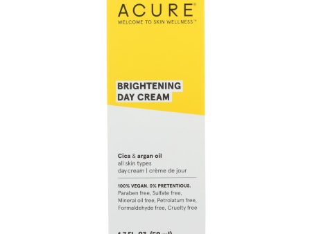 Acure - Day Cream - Gotu Kola Extract And Chlorella - 1.75 Fl Oz. Supply