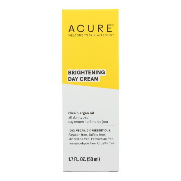 Acure - Day Cream - Gotu Kola Extract And Chlorella - 1.75 Fl Oz. Supply