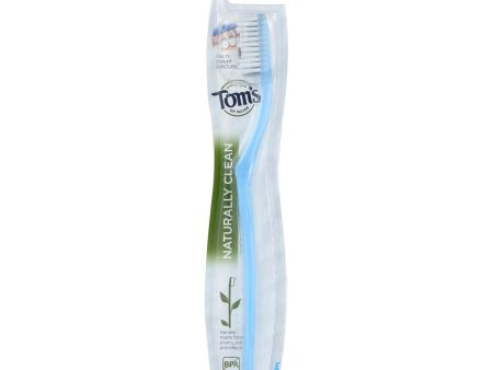 Tom s Of Maine Toothbrush - Naturally Clean - Adult - Medium - 1 Count - Case Of 6 Hot on Sale