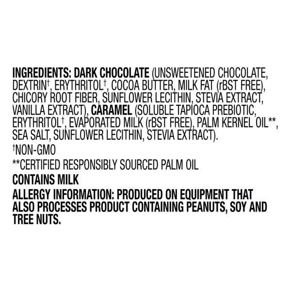 Lilys - Caramels Dark Chocolate Stevia - Case Of 12-3.5 Oz For Discount