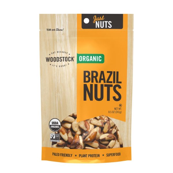 Woodstock Organic Brazil Nuts - Case Of 8 - 8.5 Oz For Cheap