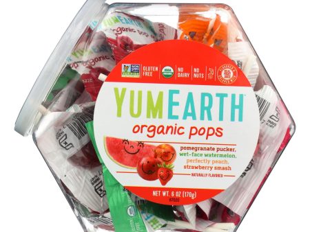 Yummy Earth Organic Lollipops Assorted Personal Bin - 6 Oz - Case Of 10 Sale