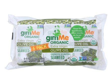 Gimme Seaweed Snacks Seaweed Snack - Organic - Extra Virgin Olive Oil - Case Of 8 - 6 .17 Oz Cheap