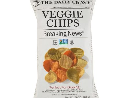 The Daily Crave Veggie Chips - Perfect For Dipping - Case Of 8 - 6 Oz Hot on Sale