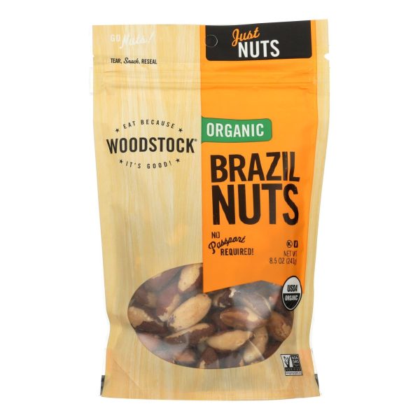 Woodstock Organic Brazil Nuts - Case Of 8 - 8.5 Oz For Cheap