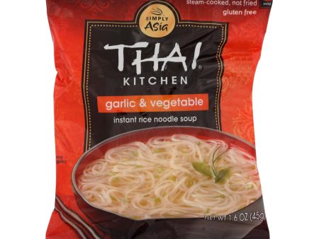 Thai Kitchen Instant Rice Noodle Soup - Garlic And Vegetable - Mild - 1.6 Oz - Case Of 6 Online Hot Sale