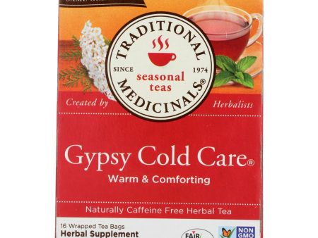 Traditional Medicinals Gypsy Cold Care Herbal Tea - 16 Tea Bags - Case Of 6 For Sale