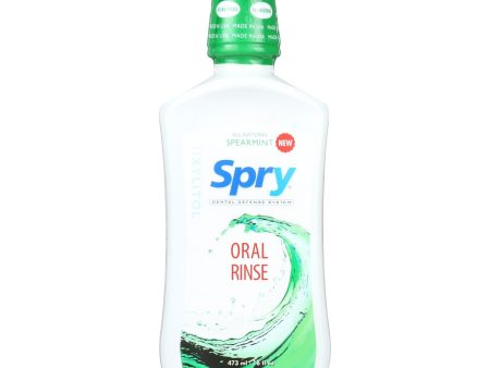 Spry Oral Rinse - Spearmint - 16 Fl Oz. Online Hot Sale