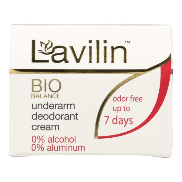 Lavilin Deodorant - Bio Balance - Underarm - Cream - 2.1 Oz Supply