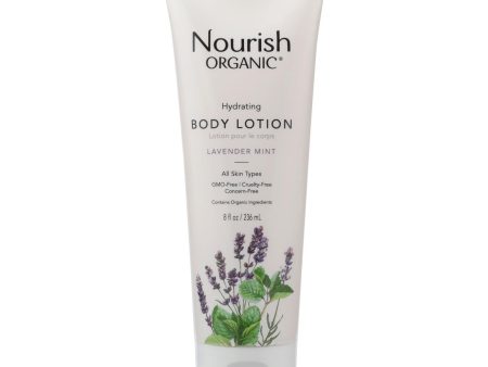 Nourish Organic Body Lotion Lavender Mint - 8 Fl Oz Supply