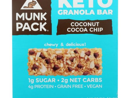 Munk Pack - Green Bar Coconut Coco Chips Kto - Case Of 6 - 4 1.12oz Discount