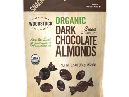 Woodstock Organic Dark Chocolate Almonds - Case Of 8 - 6.5 Oz Online Hot Sale