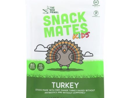 The New Primal Snack Mates Turkey Sticks  - Case Of 8 - 2.5 Oz For Discount