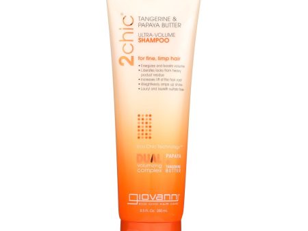 Giovanni Hair Care Products 2chic Shampoo - Ultra-volume Tangerine And Papaya Butter - 8.5 Fl Oz Online Hot Sale