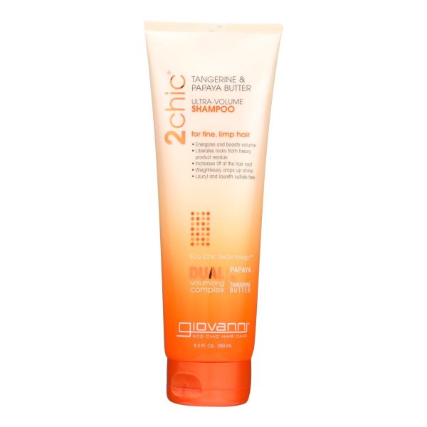 Giovanni Hair Care Products 2chic Shampoo - Ultra-volume Tangerine And Papaya Butter - 8.5 Fl Oz Online Hot Sale