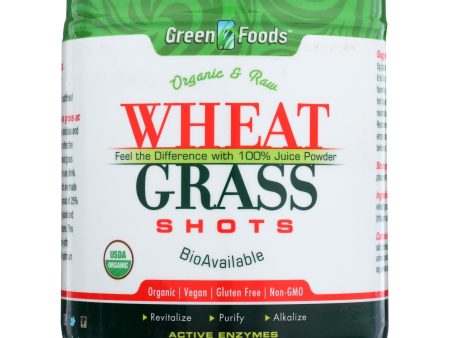 Green Foods Organic And Raw Wheat Grass Shots - 5.3 Oz Hot on Sale