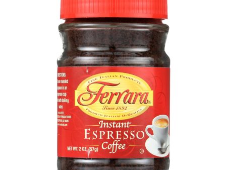 Ferrara Instant Espresso - Case Of 12 - 2 Oz Online Hot Sale