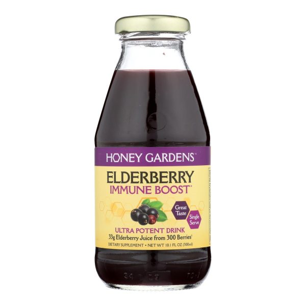 Honey Gardens - Elderbry Immune Boost Dark - Case Of 4-10.1 Oz on Sale