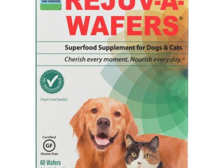 Sun Chlorella Rejuv-a-wafers Superfood Supplement For Dogs And Cats - 60 Wafers Supply