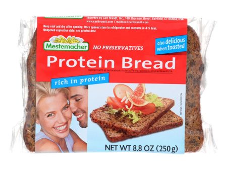 Mestemacher Bread Bread - Protein - Case Of 9 - 8.8 Oz For Sale