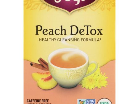 Yogi Detox - Peach - Case Of 6 - 16 Bags For Discount