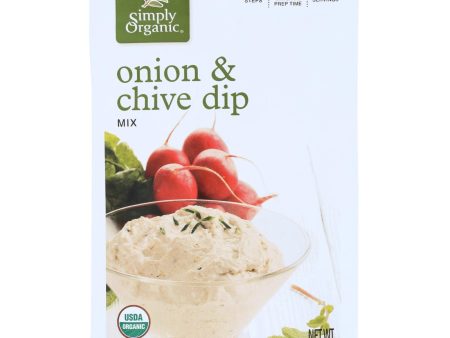 Simply Organic Onion And Chive Dip Mix - Case Of 12 - 1 Oz. Online Sale