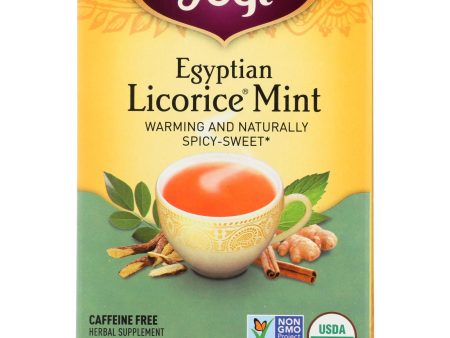 Yogi Egyptian Licorice - Mint - Case Of 6 - 16 Bags on Sale