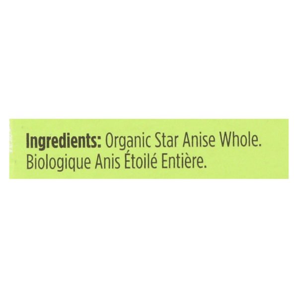 Spicely Organics - Organic Star Anise - Whole - Case Of 6 - 0.1 Oz. For Cheap