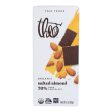 Theo Chocolate Organic Chocolate Bar - Classic - Dark Chocolate - 70 Percent Cacao - Salted Almond - 3 Oz Bars - Case Of 12 Supply