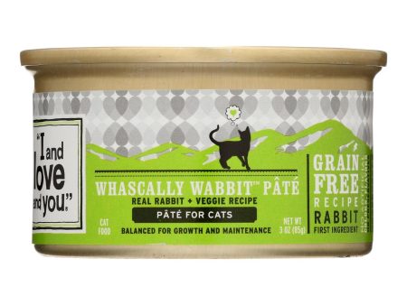 I And Love And You Canned Cat Food - Wabbit Pate - Case Of 24 - 3 Oz Online now