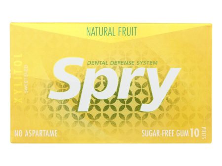 Spry Xylitol Gums - Fresh Fruit - Case Of 20 - 10 Count Hot on Sale