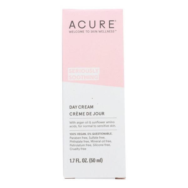 Acure Sensitive Facial Cream - Argan Oil And Sunflower Amino Acids - 1.75 Fl Oz. Online Sale