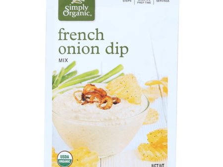 Simply Organic French Onion Dip Mix - Case Of 12 - 1.1 Oz. Sale